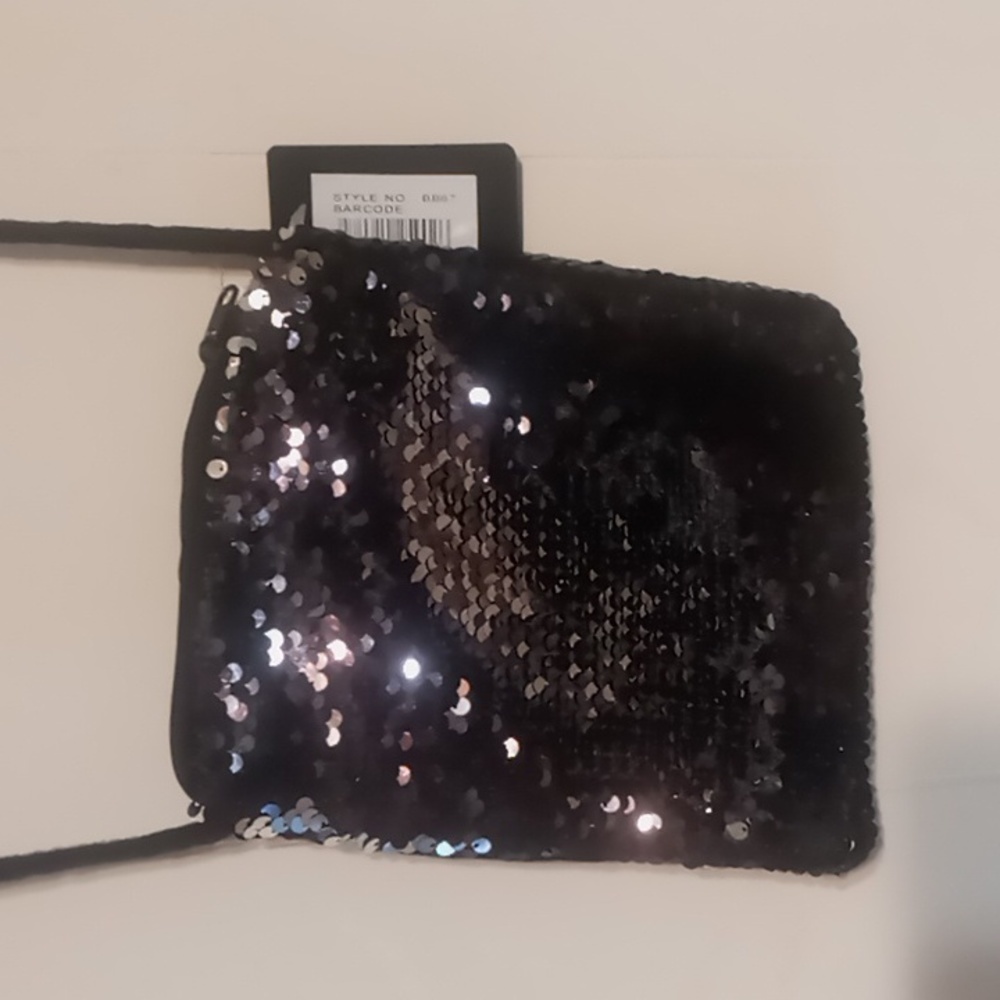 Reversible Sequin  cross body bag Sequins have two colors